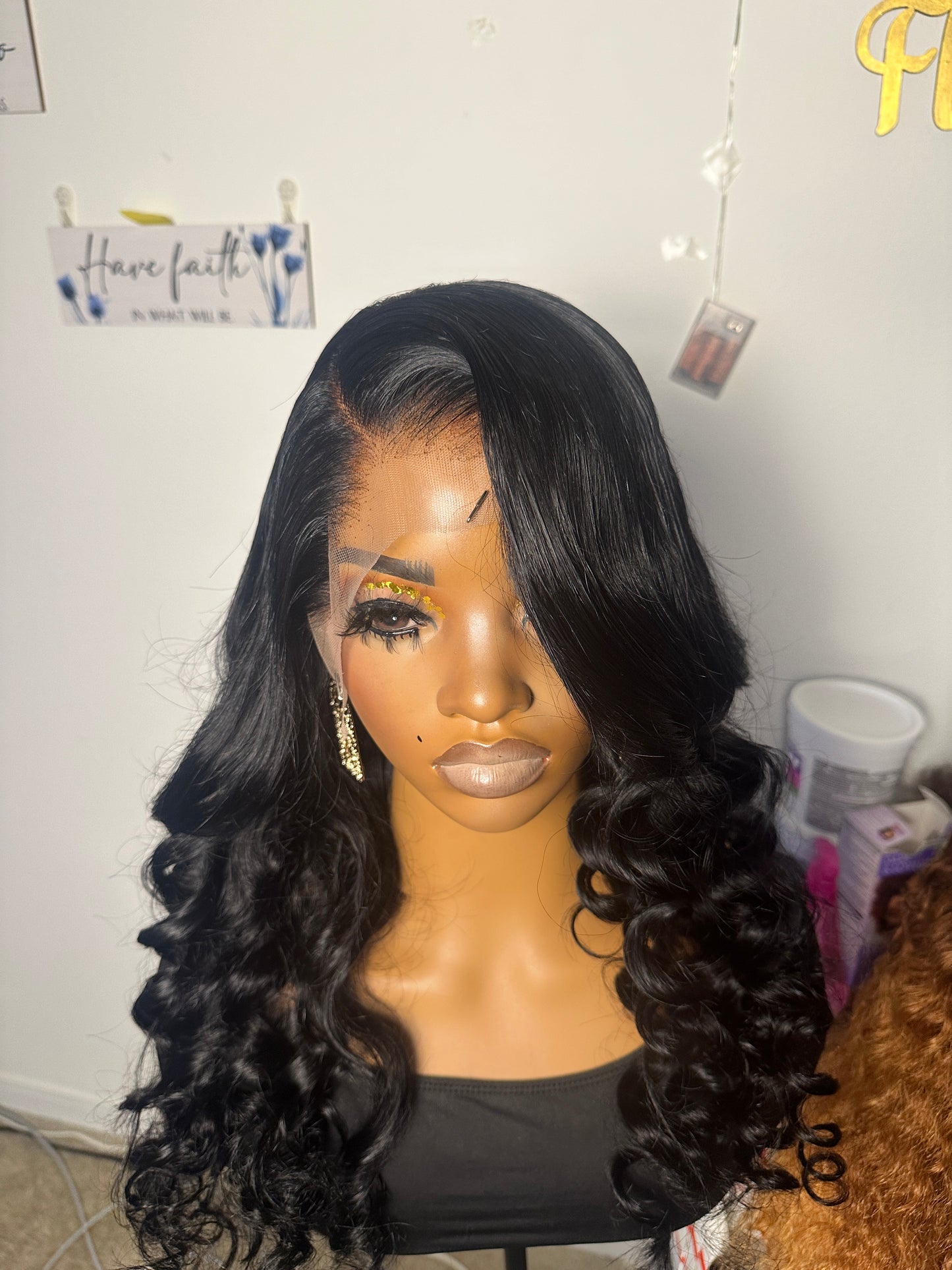 Wand curled frontal wig deal