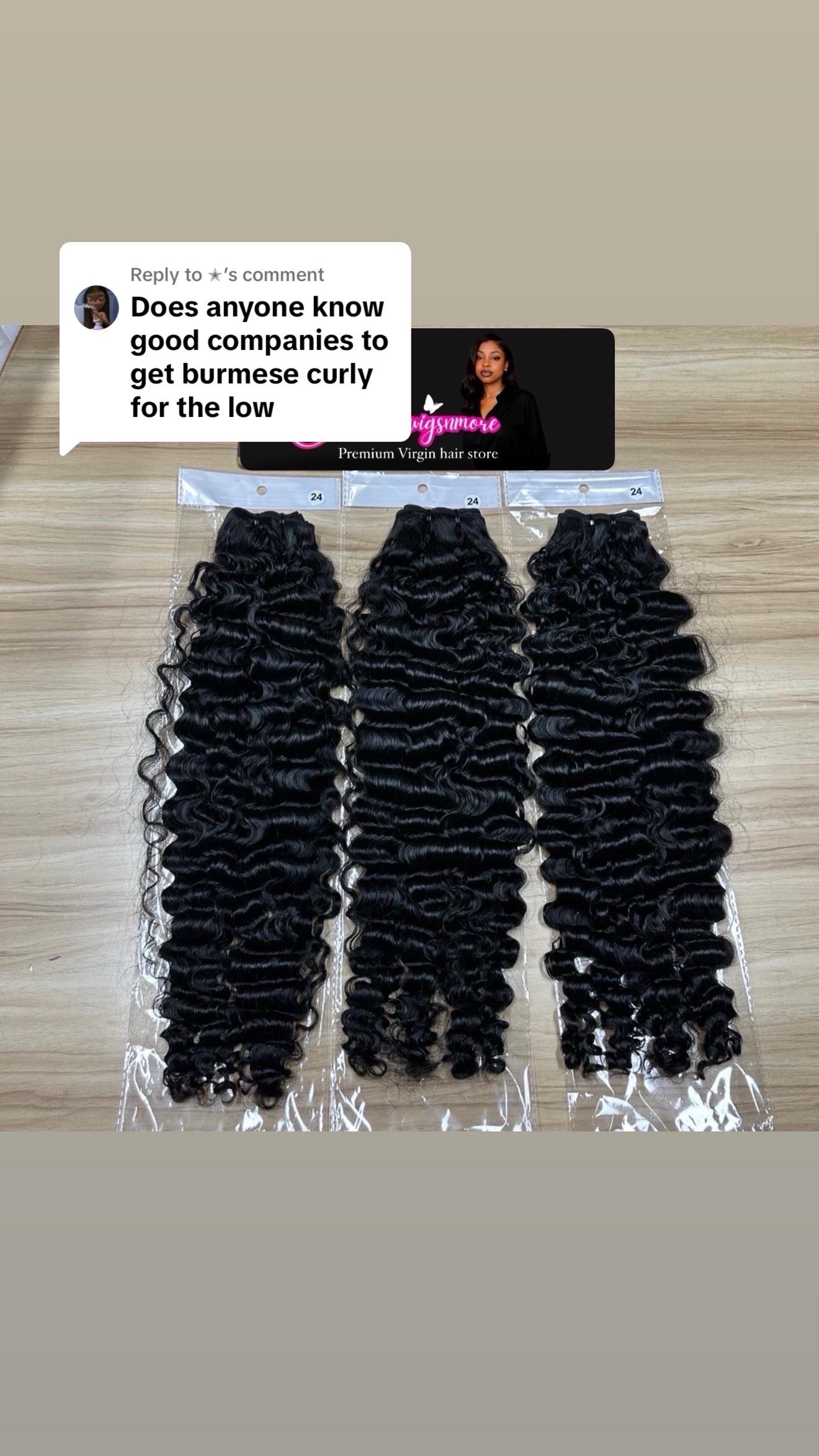 Burmese curly 3 bundle deals