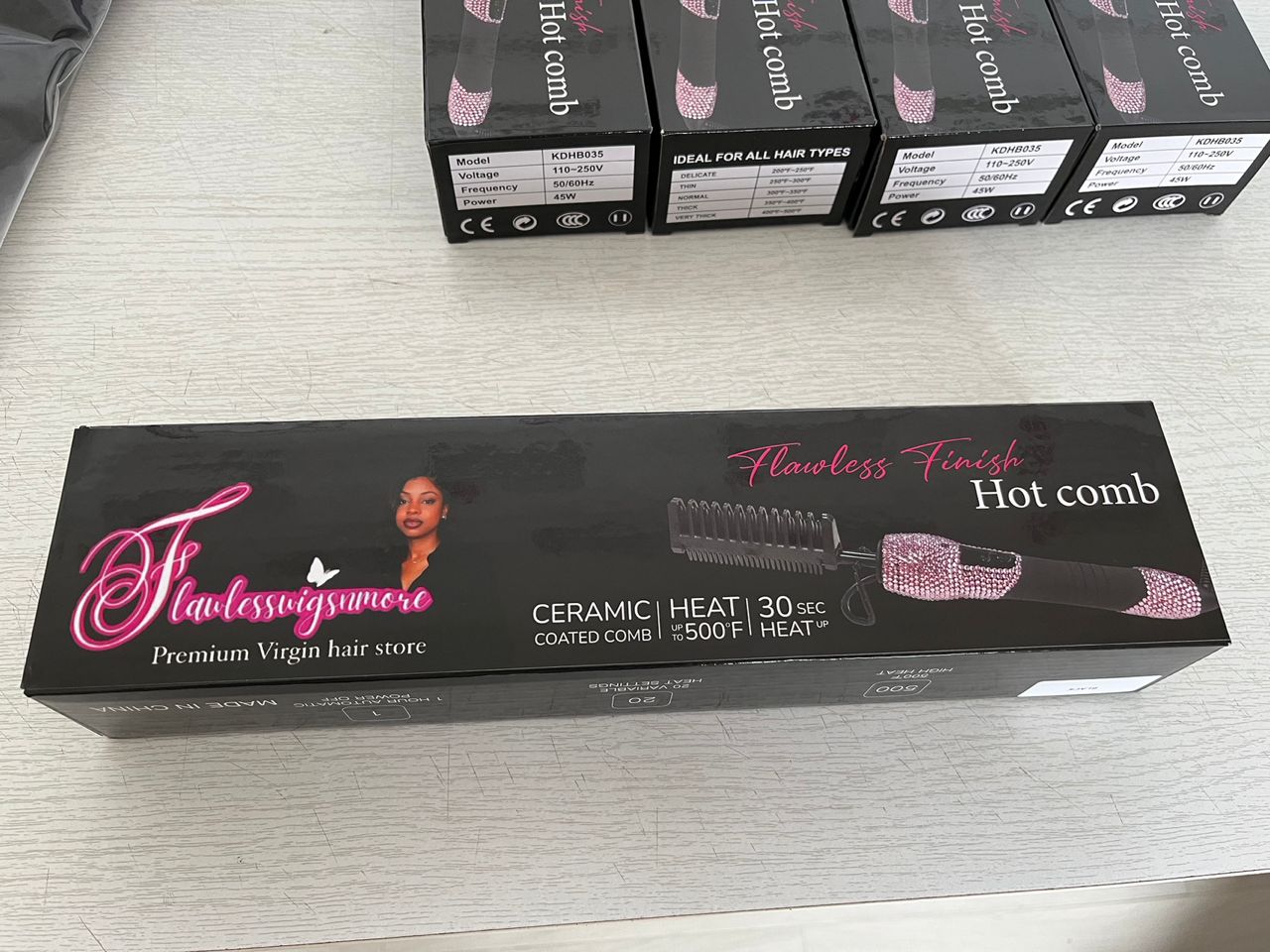 FLAWLESS FINISH glitter ceramic flat irons