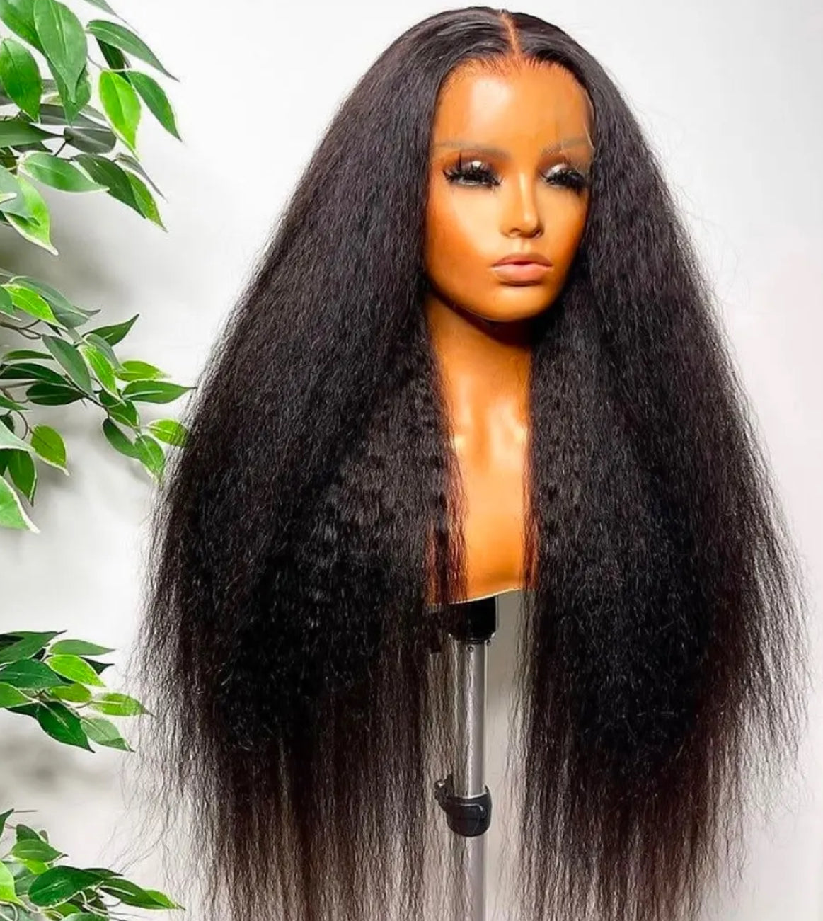 Kinky straight 360 wigs
