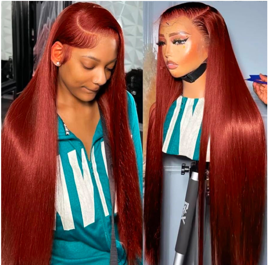 Colored Brazilian “baddie on a budget” wigs 30 inches ONLY