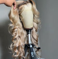 Dark roots 613 toned wig