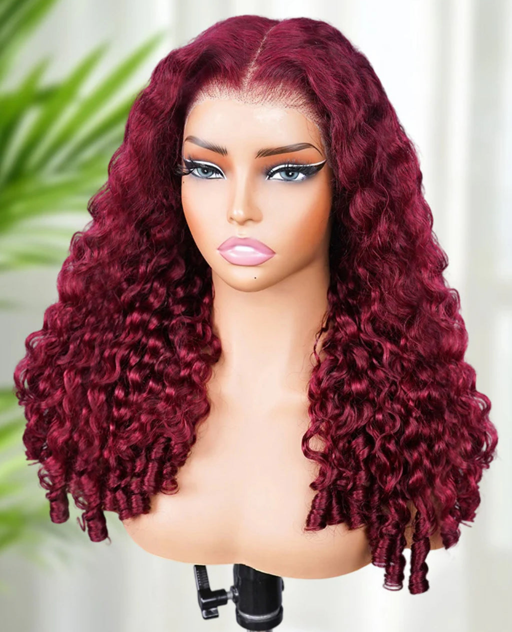 Burmese curly 99j Wig