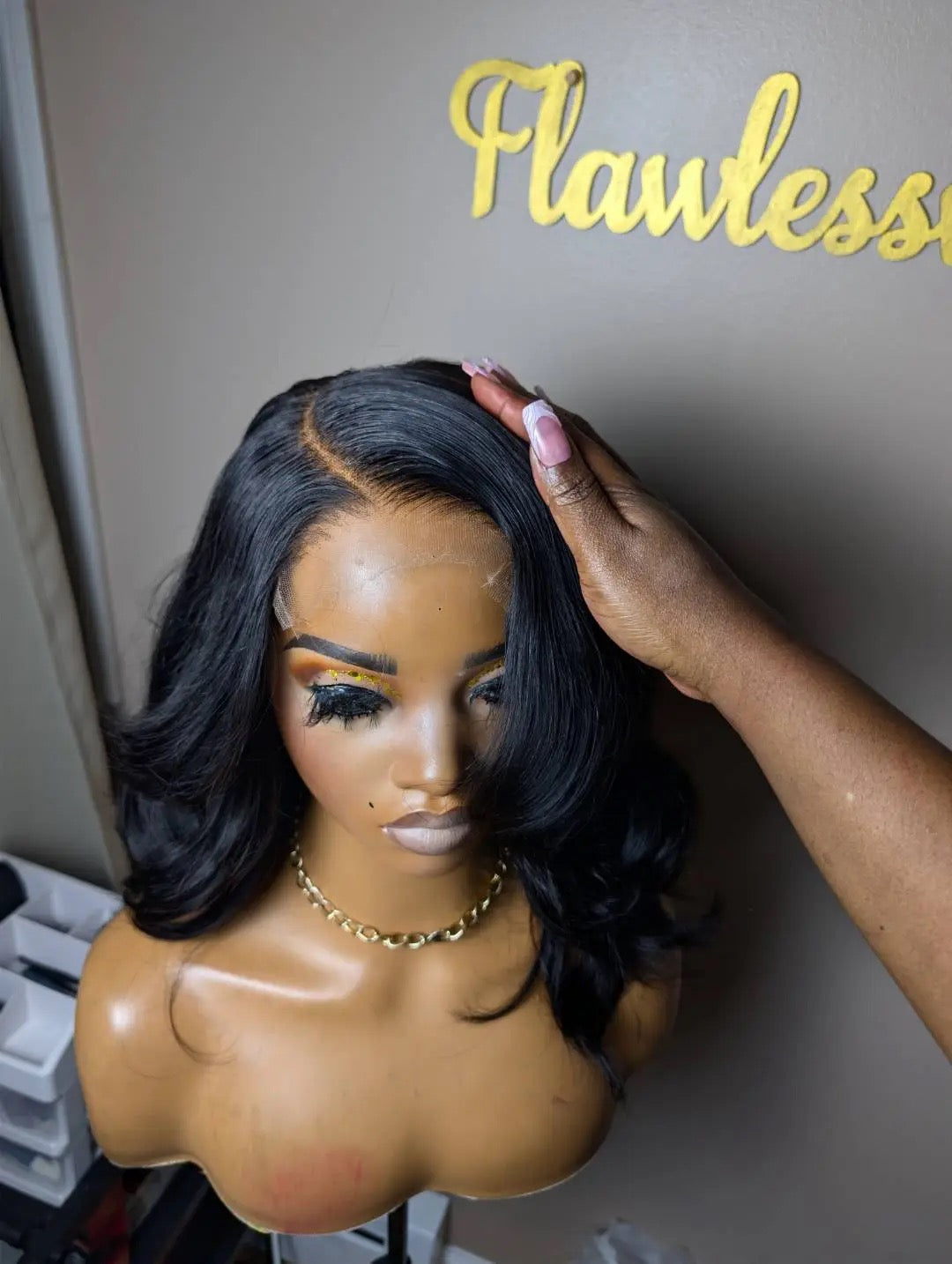 Layered 16 inch wig