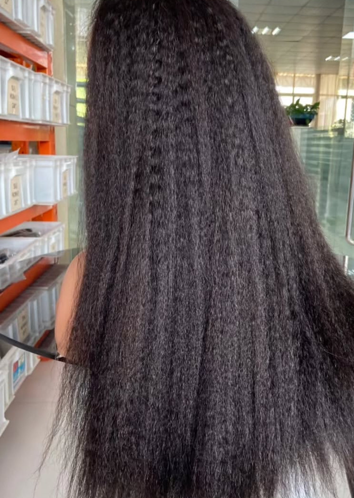 Kinky straight 360 wigs