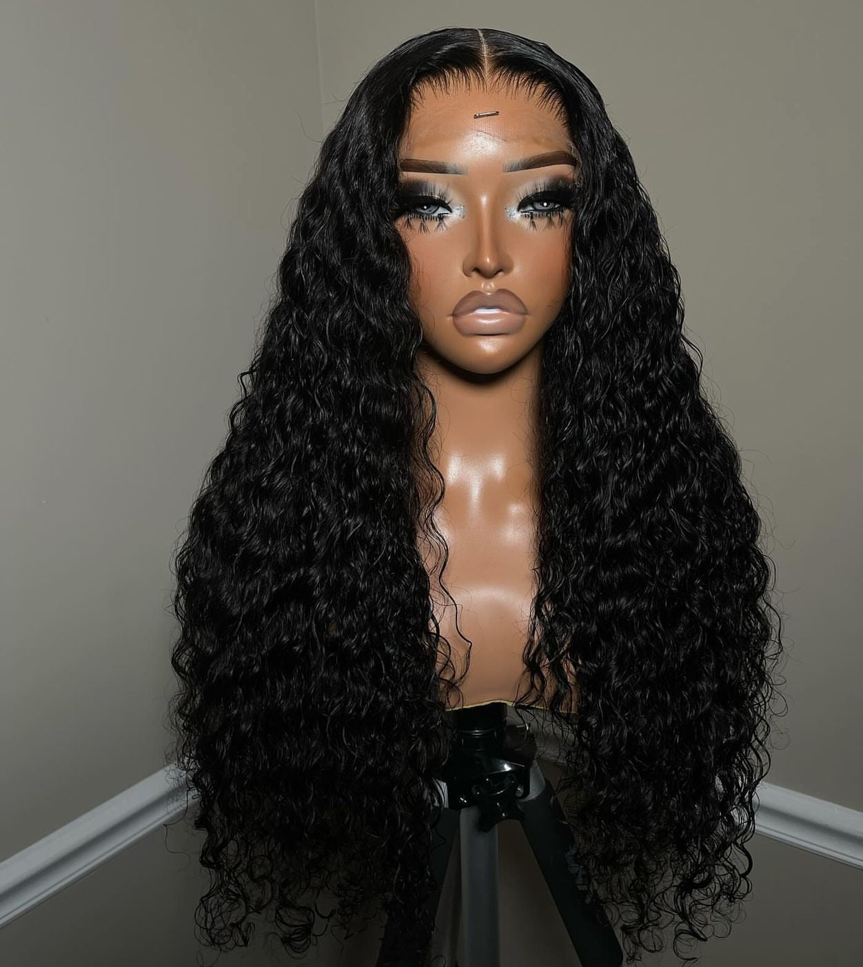Water wave glueless wigs