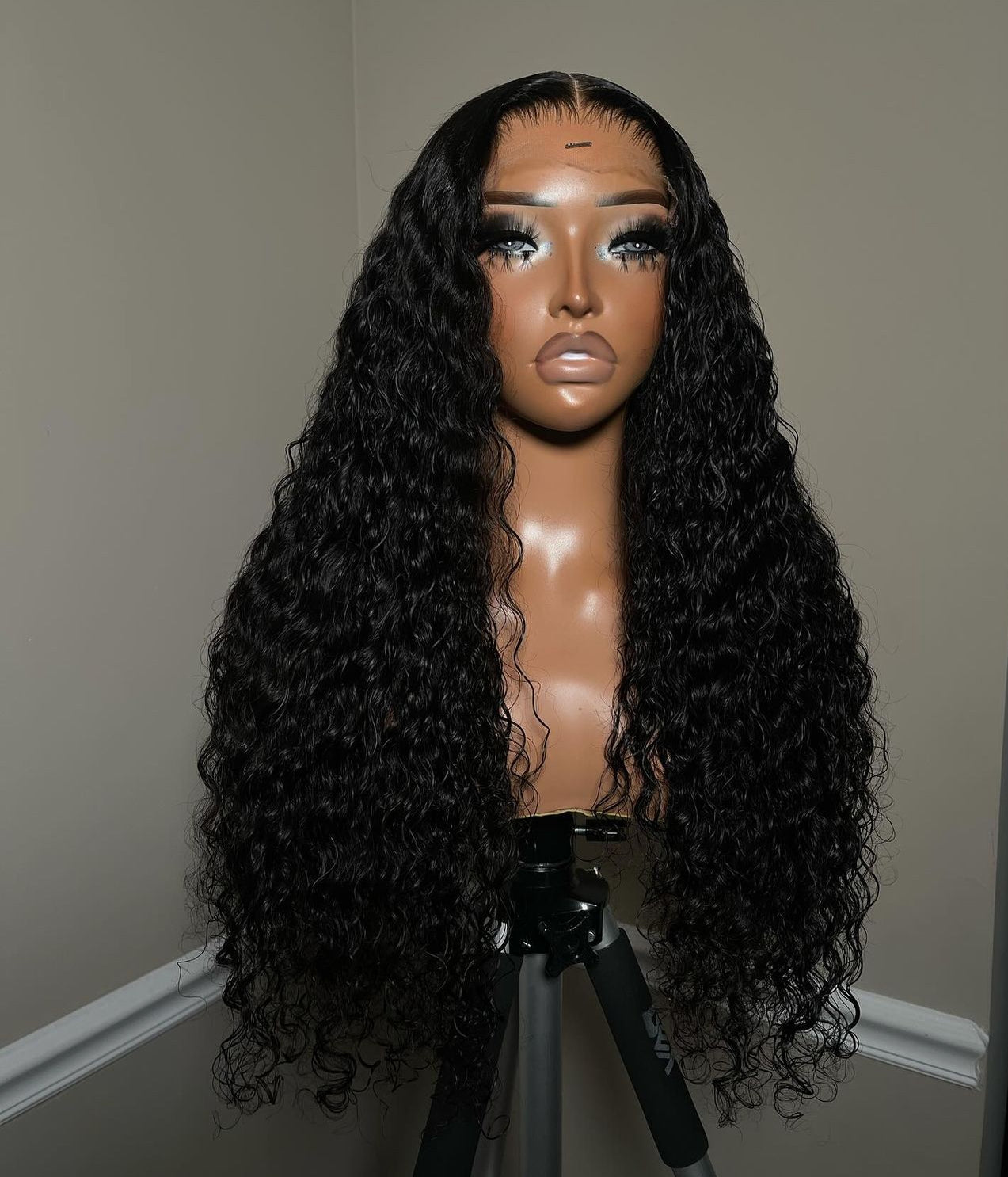 Water wave glueless wigs