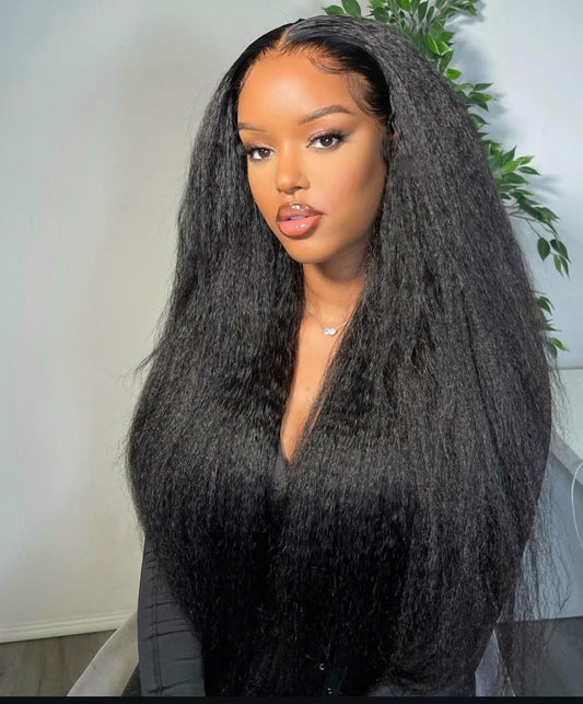 Kinky straight 360 wigs