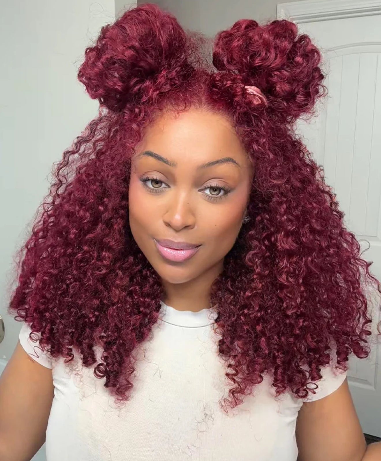 Burmese curly 99j Wig