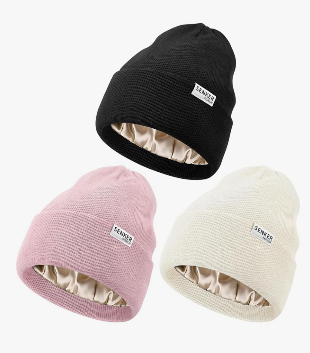 Beanie with silk interior (1 beanie)