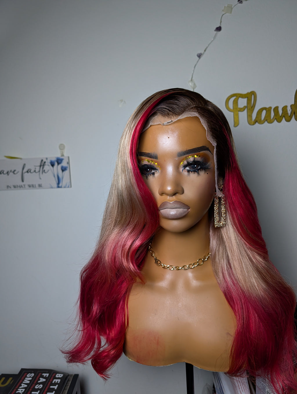 Frontal Valentines day wig